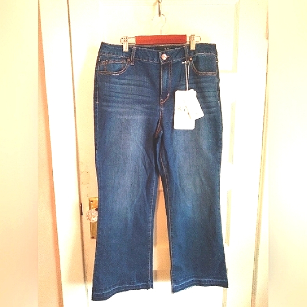 1822 Tencel High-Rise Demi-bootcut Jeans - 12